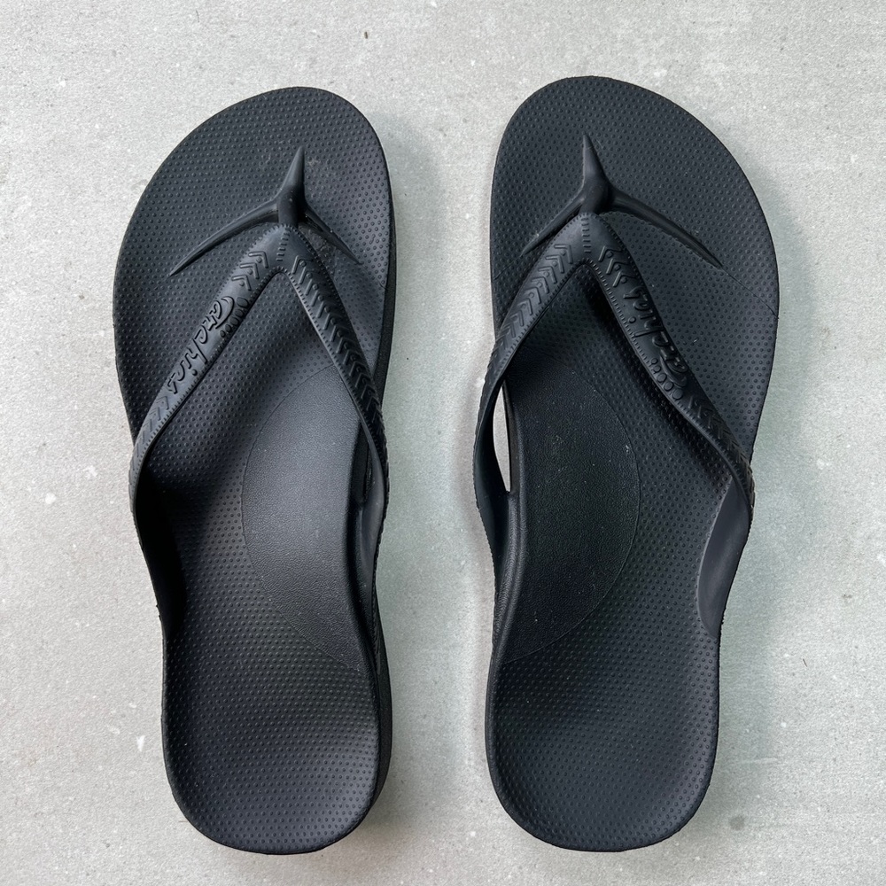 Archies Black Flip Flops